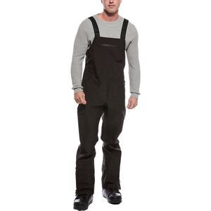 Post Card Mens Ski Overall, Black